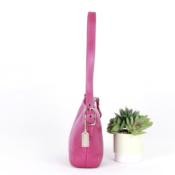 Coach Vintage Y2K Mini Pink Leather Shoulder Bag - Picture 5 of 9